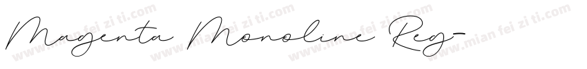 Magenta Monoline Reg字体转换
